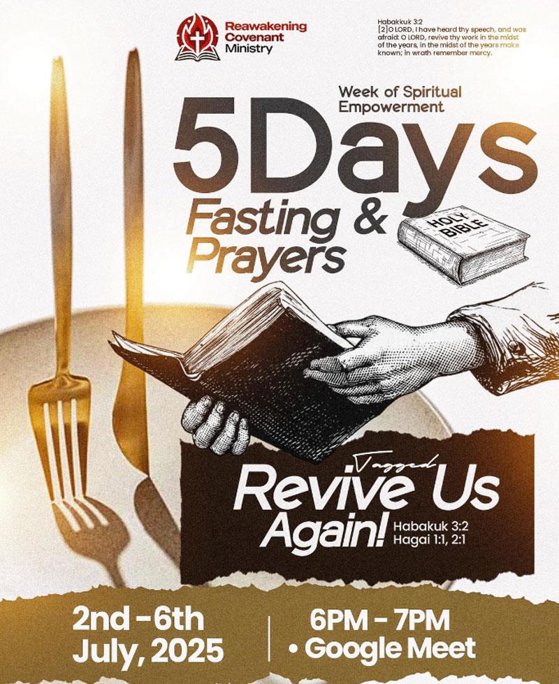 5 Days of Prayer and Fasting 2025