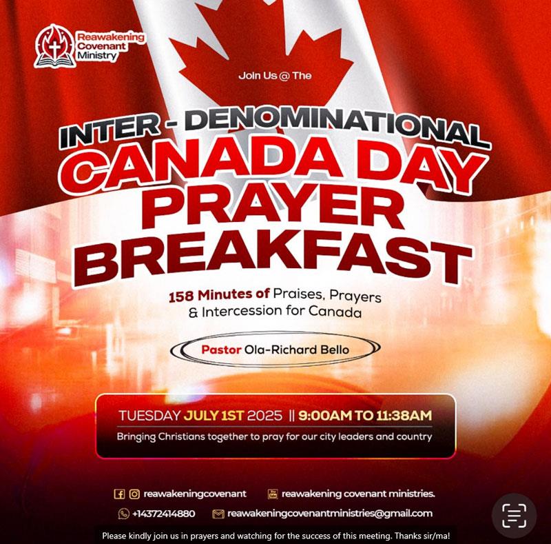 Canada Day Prayer Breakrfast