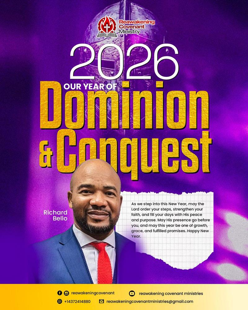 2026: Our year of Dominion and Conquest
